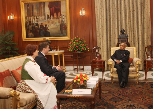 A ceremony at Rashtrapati Bhavan