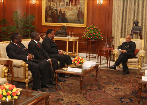 A ceremony at Rashtrapati Bhavan